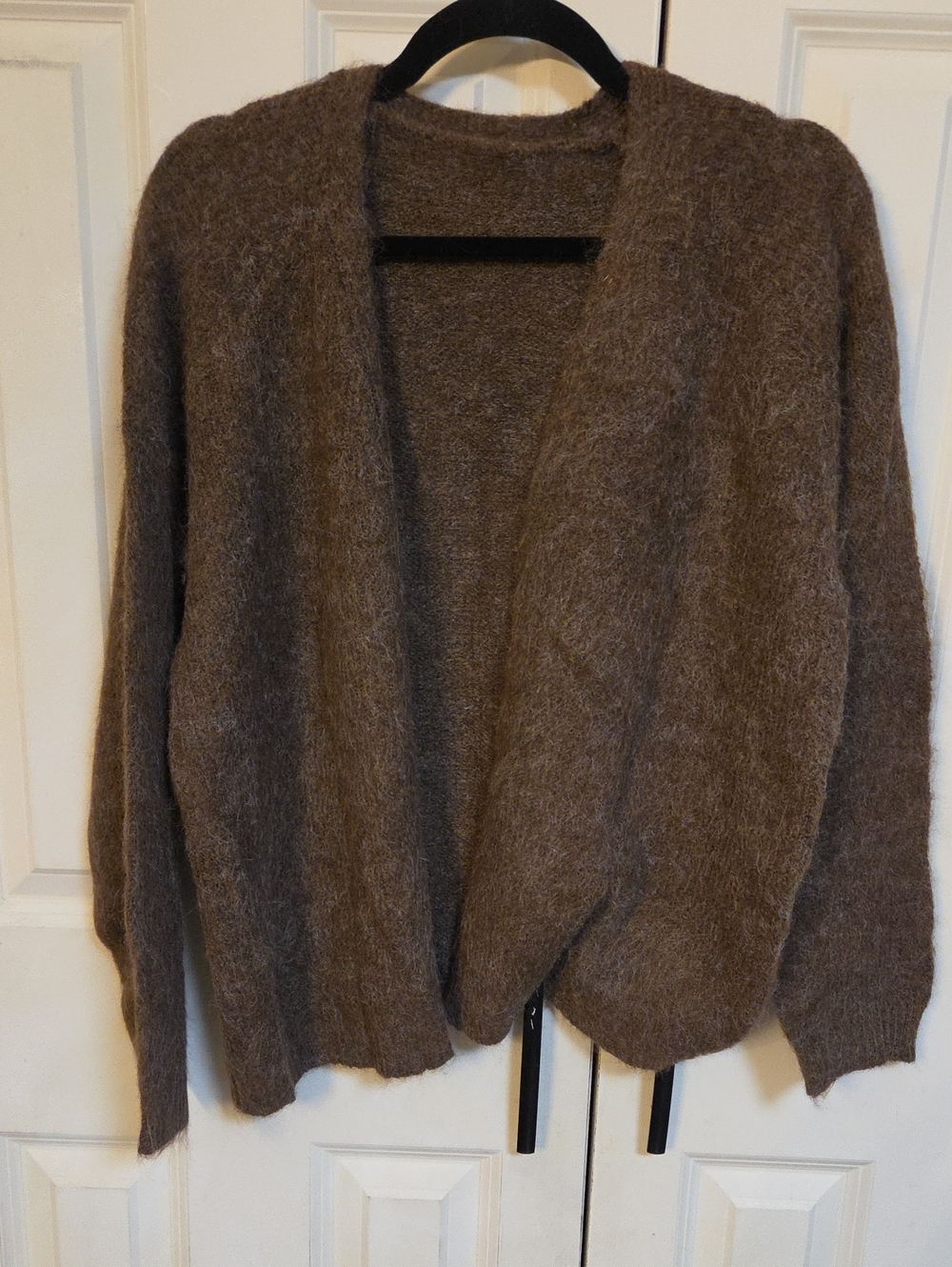 Brown Cozy Women's Open Cardigan Sweater